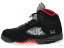 AIR JORDAN 5 RETRO SUPREME 824371-001 black/white-varsity red エア ジョーダン 5 未使用品【中古】