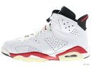 AIR JORDAN 6 RETRO "BULLS" 384664-102 white/varsity red-black エア ジョーダン 6 未使用品【中古】