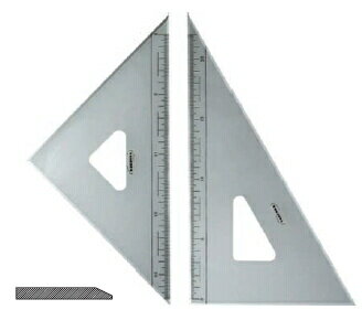 TAKEDA「三角定規（30cm・3mm厚・面取・目盛付）」（22-0750）