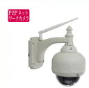 100万画素 多機能 屋外用ドーム型ネットワークカメラ RCC-9805WP 無線LAN、スマホ対応、撮影方向遠隔操作(パンチルト)、録画、動体検知録画他 (P2P IPカメラ rcc9805wp 有線LAN 赤外線 LED 距離15m IP65 防犯 監視)