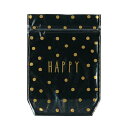 マチ付きジッパーバッグ ワールドクラフト ZIP-POCKET M HAPPY W01-KZM-0017