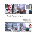 【訳あり】商品入れ替えの為クリスマス売り切りSALE スクラップブッキングペーパー アメリカンクラフト ペーパーパッド 6×6インチ winter wonderland H-AC 341264