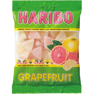 【輸入菓子】HARIBO(ハリボー)　グミキャンディ　グレープフルーツ(200g)
