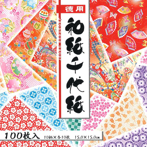 【折り紙】トーヨー 018033 徳用和紙千代紙（100枚入り）...:wrapping:10012942