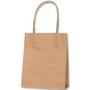 【HEIKO/シモジマ】紙袋　25チャームバッグ　21-12　未晒無地（クラフト紙）（50枚入）