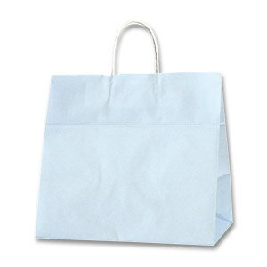 【HEIKO/シモジマ】紙袋　25チャームバッグ　34-1　パールブルー（50枚入）