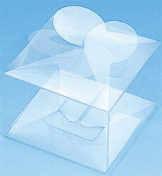 【HEIKO/シモジマ】箱　クリスタルボックス（透明ボックス）　A-4（10枚入）