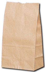 【HEIKO/シモジマ】紙袋　角底袋（クラフト袋）　未晒無地　No.14（100枚入り）