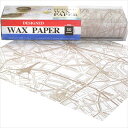 ワックスペーパー Season/シーズン デザインWAXペーパー オールドパリマップ(ベージュ) PG-92V スタンダードサイズ(21.8×25cm)2パックセット(50枚入り×2箱)