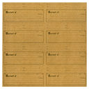 【訳あり】商品入れ替えの為スクラップブッキングペーパーJenni Bowlin Studio PP741 Die-Cut and Perforated Paper Receipt-Kraft Q-30