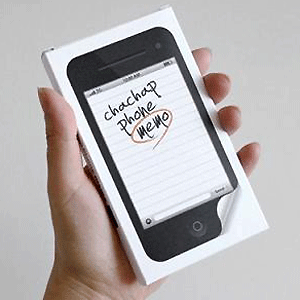 【Nuage/ニュアージュ】付箋　SPM-01　スティッキーフォンメモ（ブラック）　sticky phone memo