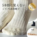 【送料無料】外から見えないシルク5本指靴下 シークレットシルクソックス 黒 白 グレー シルク 靴下 5本指ソックス 五本指 レディース 消臭 温活 冷えとり 冷え取り 足首 妊婦 産後 妊活 プレゼント WRAY ゆったり 汗取り あったか 厚手【予約商品】