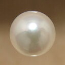 あこや本真珠 パールルース（シングル）ホワイト系 8.5-9.0mm CCB ラウンド （片穴があいています）[n3][4-455]（真珠 パールセミオーダー 加工用）