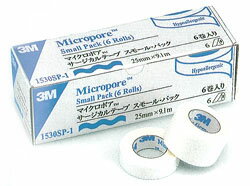 【PRO】マイクロポア スモールパック【3M】 25mmX9.1m 6巻入 1箱