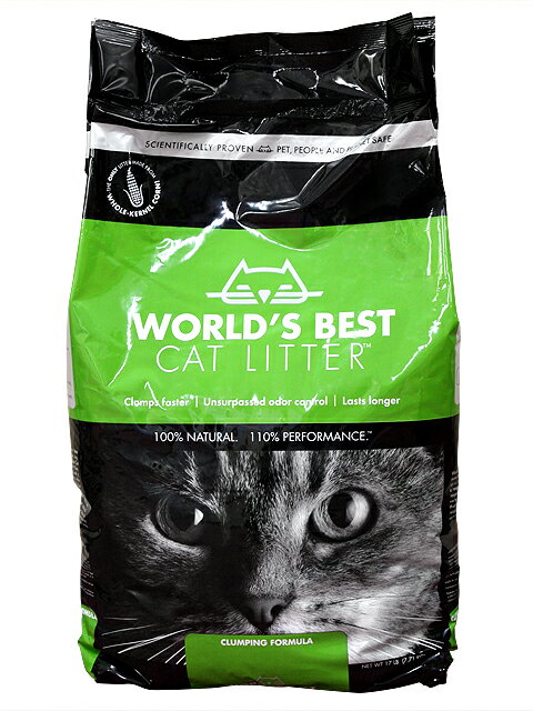 猫砂 ワールドベストキャットリッター クランピングフォーミュラ 7.50kg(16.5lb)（緑・大）