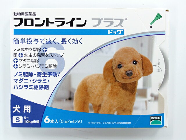 犬用 フロントラインプラス S （5kg〜10kg）　6ピペット