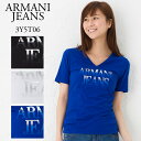 アルマーニジーンズ レディース VネックTシャツ ARMANI JEANS 3Y5T06 5J13Z 選べるカラー