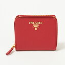 【10/25限定 10%OFFクーポン対象】 プラダ PRADA 折財布 【SAFFIANO METAL】 1ML036 QWA レッド系(F068Z/FUOCO) 【skl】【hkc】【scd】【glw】【kne】