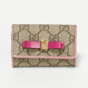 グッチ GUCCI キーケース 388682 KLQUG 8431 ベージュ×ピンク 【BOWY:ボウイ】