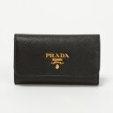 プラダ キーケース PRADA:プラダ 1PG222 QWA NERO 【SAFFIANO METAL】