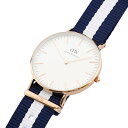 ダニエルウェリントン 腕時計 ユニセックス DANIEL WELLINGTON 0503DW グラスゴー ローズゴールドカラー 36mm