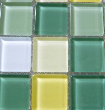 キララグラスモザイクタイル　25MIXガラスタイル　25mm角　6×12粒　72粒シート貼…...:xhome:10002105