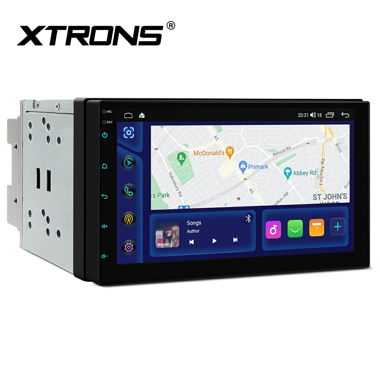 ディスプレイオーディオ 2DIN カーナビ Androidナビ 7インチ XTRONS カーオーディオ 8コア 2GB+64GB iPhone CarPlay対応 android auto対応 WiFi Bluetooth（TIDS701L）