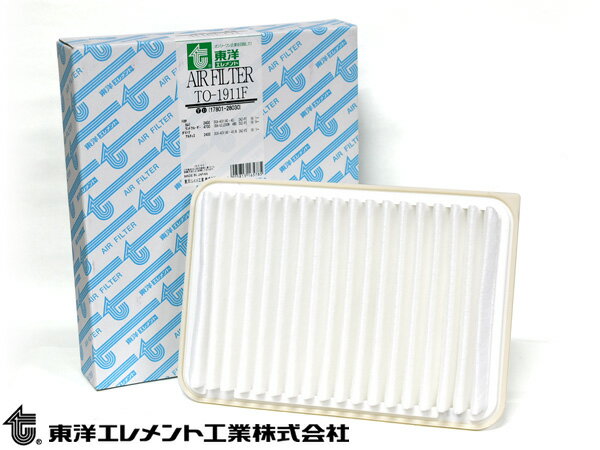 【BLACK FRIDAY期間中エントリーP5倍】アルティス ACV45N エアエレメント エアー フィルター クリーナー 東洋エレメント TO-1911F H18.02〜H22.03