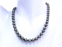 【中古】【程度A】【美品】ミキモト MIKIMOTO ネックレス パールネックレス黒蝶貝 ブラックパール K18WG ホワイトゴールド