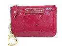 LOUIS VUITTON ルイヴィトン ヴェルニ ポシェットクレNM M91669 小銭入れ兼キーケース ローズアンディアン ピンクコインケース【中古】【程度A】【美品】