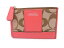 【中古】【程度A-】【良品】コーチ COACH レザー パスケース コインケース キーリング付き ピンク