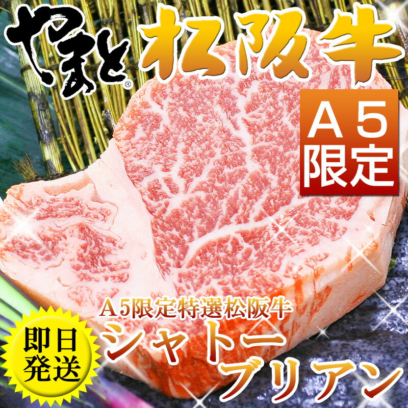 松阪牛（松坂牛） シャトーブリアン ヒレ ステーキ 【A5等級】等級限定 1枚100g【楽ギフ_包装】【楽ギフ_のし宛書】【楽ギフ_メッセ】【松阪牛 まつざかぎゅう 牛肉 和牛】松阪牛/松坂牛 その柔らかさと旨みを独り占めしたくなるほどのヒレ肉です。【まつざかぎゅう 牛肉】