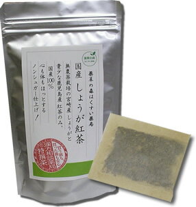 【国産100％】しょうが紅茶　3g×20袋無農薬宮崎産しょうがと鹿児島産紅茶★使用