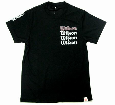 ★580円!!★Wilson★ウィルソン 半袖デザインTシャツ★ブラック★OTJ120★2310円の品★お買い上げ10000円(税込)以上で送料・代金引換手数料無料！