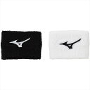MIZUNO ミズノ リストバンド 71:シロ&ブラック