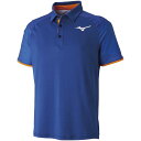 ミズノ MIZUNO ゲームシャツ 62JA900826 マゼランブルー SlimFit ダイナモーションフィット クイックドライPLUS ソフトテニスウエア 日本バドミントン