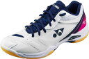 Yonex(ヨネックス) 男女兼用 バドミントンシューズ パワークッション66Z POWER CUSION 66Z ホワイト/ネイビー