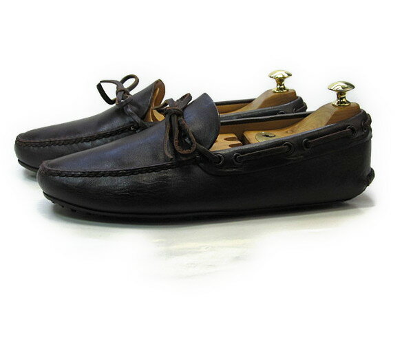 CAR SHOE (カーシュー)7 (約25.5〜26.0cm) イタリア製・スリッポンYALAKU-ヤラク-メンズビジネスシューズ・紳士靴【中古】【送料無料】【靴】