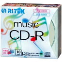 RiTEK CD-RMU80.10P C 音楽録音用CD-R 5mmスリムケース10枚入