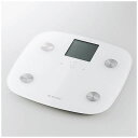 【ポイント10倍!6月15日(土)0:00?】エレコム HCS-RFS01WH 体組成計 「HELLO」 ホワイト