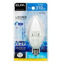 【ポイント10倍!】ELPA LDC4CD-E17-G350 LED電球 シャンデリア形 E17 昼光色