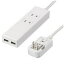 【ポイント5倍!3月23日(土)00:00〜3月26日(火)01:59】ヤザワ HPM6AC2USB2WH 海外用マルチ変換タップ (2個口・USB2ポート) ホワイト