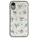 【ポイント10倍!】グルマンディーズ DN-593B スティッチ/IIIIfit iPhoneXR対応ケース 総柄