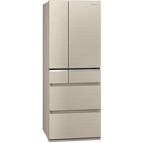 【無料長期保証】冷蔵庫 パナソニック 500L以上 NR-F506XPV-N 6ドアパーシャル冷凍冷蔵庫 (501L・フレンチドア) マチュアゴールド