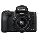 キヤノン EOSKISSM-L1545KBK ミラーレス一眼カメラ 「EOS Kiss M」 EF-M15-45 IS STM レンズキット (ブラック)