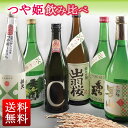 日本酒 飲み比べセット 山形の酒米 つや姫 6本 (出羽桜・弁天・あら玉・秀鳳・東の麓・男山 720ml×5本、500ml×1本) 送料無料 春ギフト プレゼント