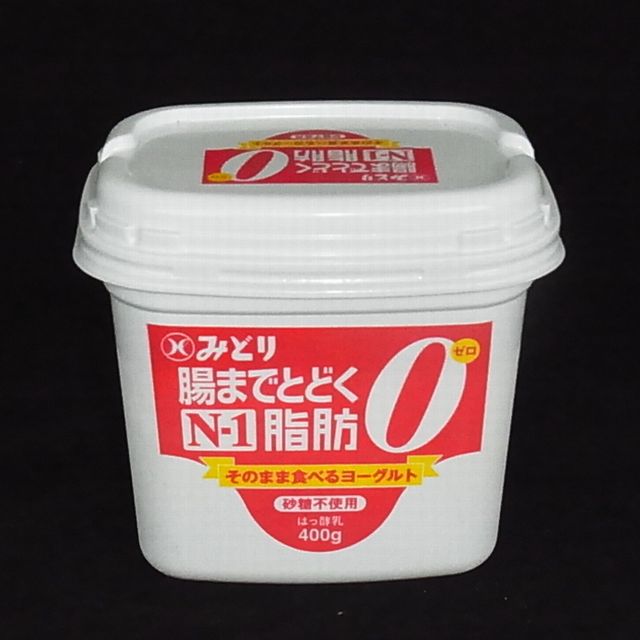 九州乳業　『N-1　腸まで届く脂肪ゼロヨーグルト』400g（砂糖不使用）