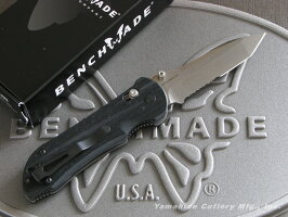 BENCHMADE/ベンチメイド#909SAXISStrykerアクシスストライカーシルバー直・波コンビ刃2