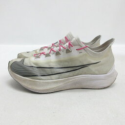 Q■【26.5cm】<strong>ナイキ</strong>/NIKE ZOOM FLY 3<strong>ズームフライ3</strong> ランニングシューズ■白MENS/30【中古】