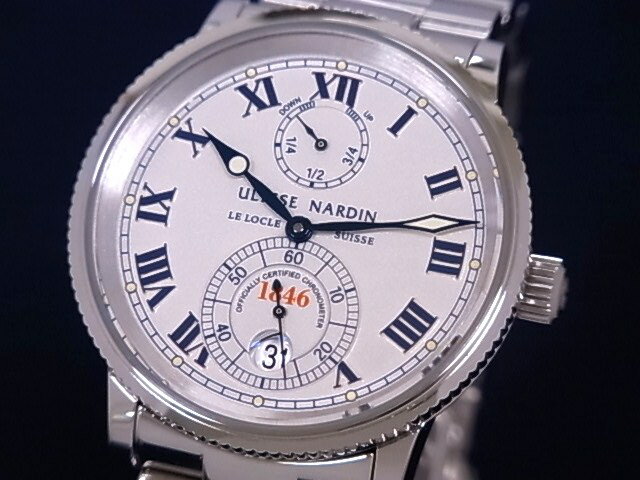 Ulysse Nardin　ユリスナルダン　263-22　マリンクロノメーター　SS　白文字盤　自動巻き